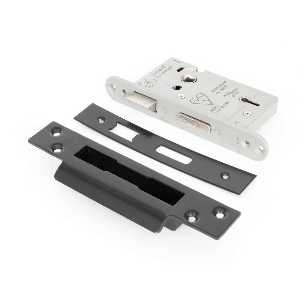 Black 2½" 5 Lever Heavy Duty BS Sash Lock | From The Anvil