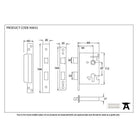 Black 2½" Euro Profile Sash Lock | From The Anvil-Euro Locks-Yester Home