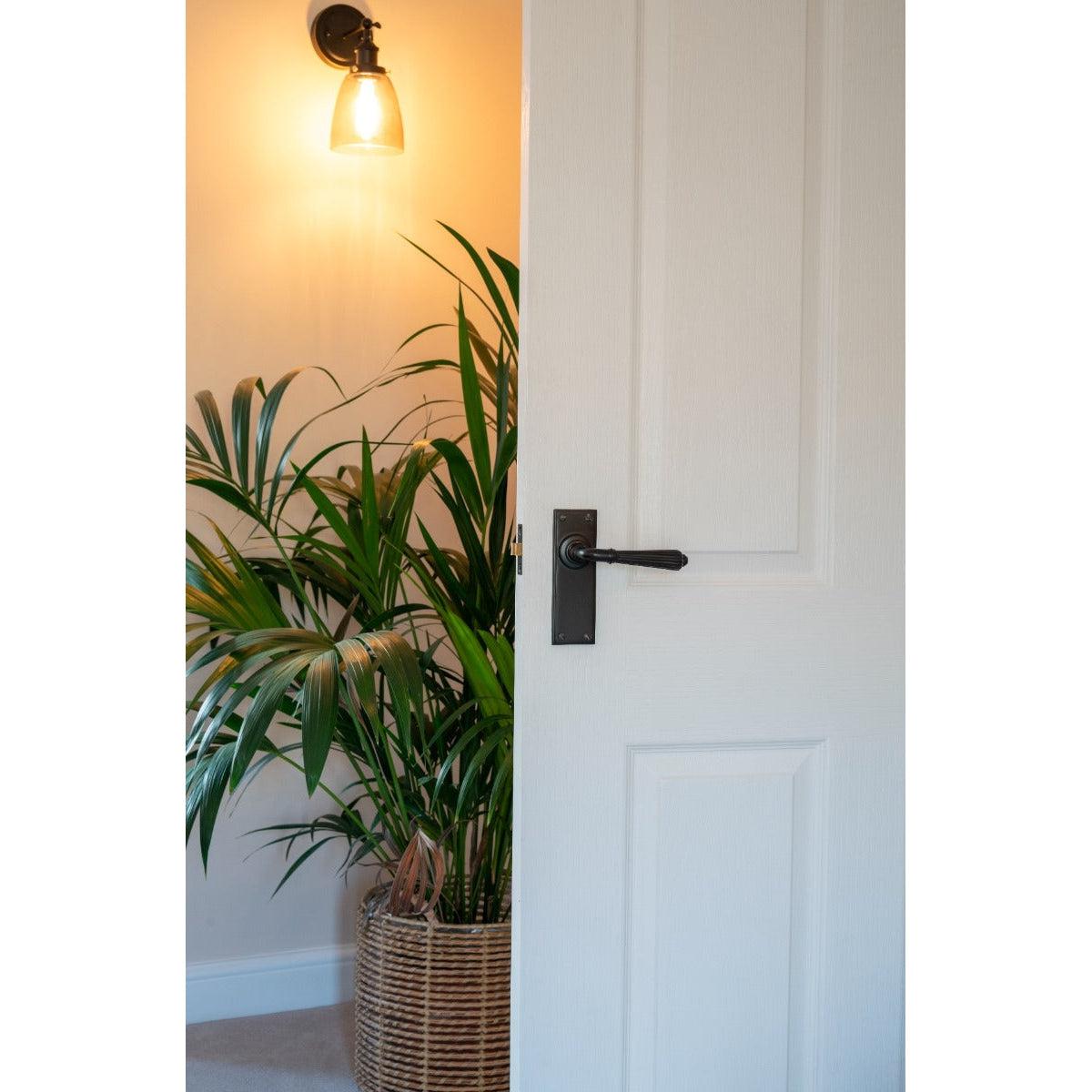 Black 2½" Tubular Mortice Latch | From The Anvil-Latches-Yester Home