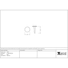 Black 2" Handmade Nail | From The Anvil - Nails - From The Anvil - Yester Home