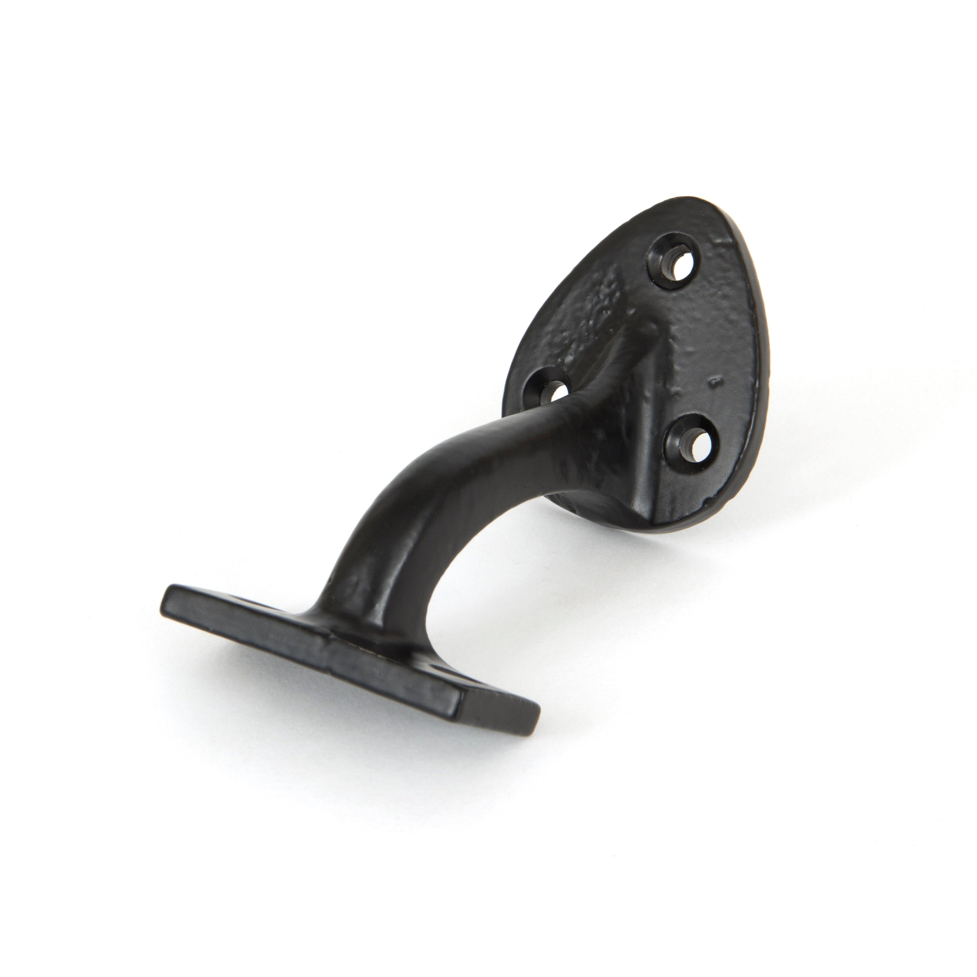 Black 2" Handrail Bracket | From The Anvil-Handrail Brackets-Yester Home