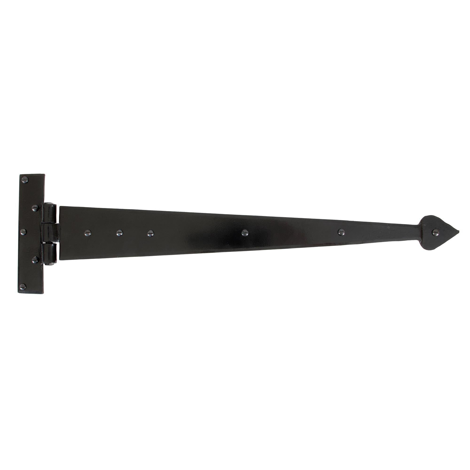 Black 22" Arrow Head T Hinge (pair) | From The Anvil - T Hinges - From The Anvil - Yester Home