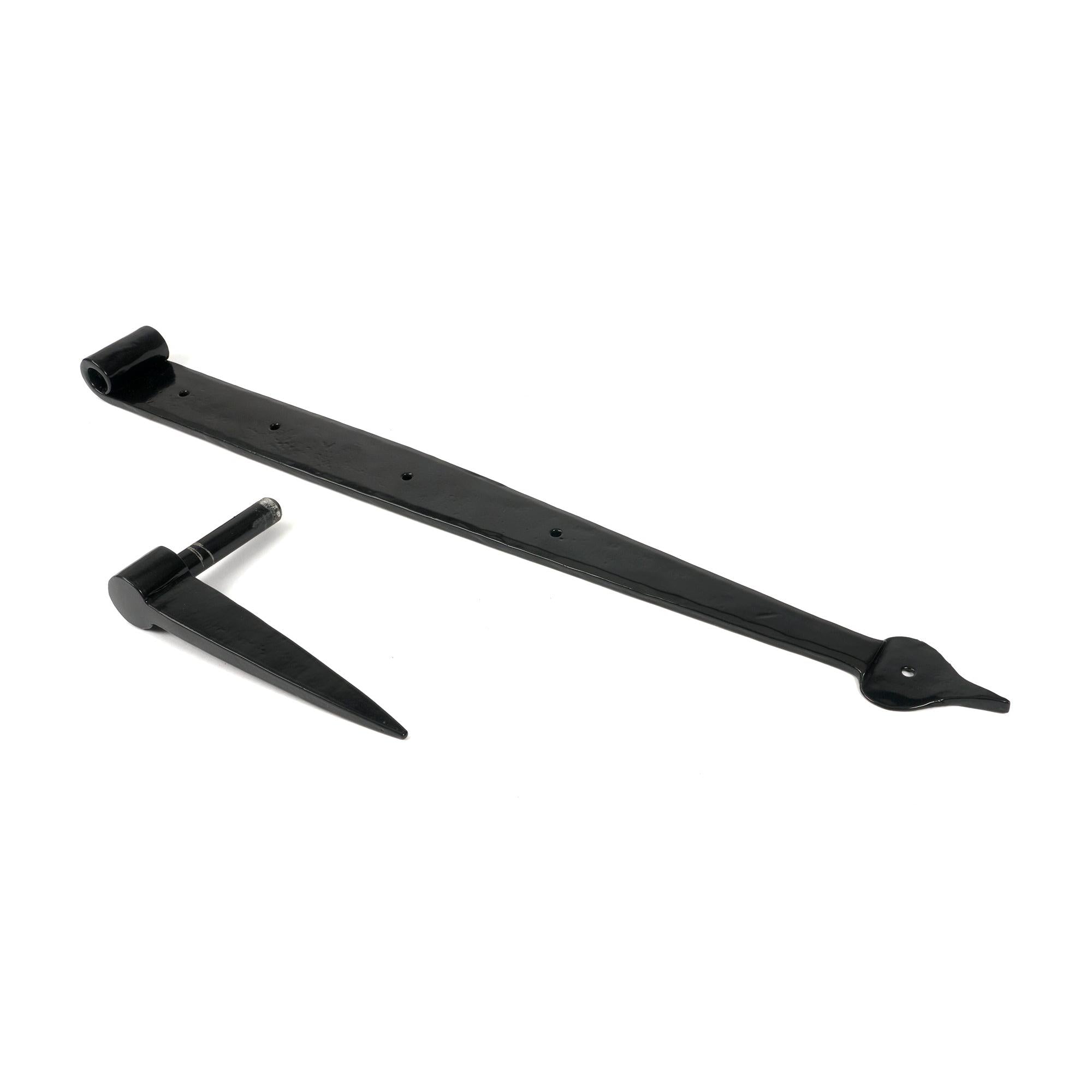Black 24" Band & Spike Hinge (Pair) | From The Anvil - Hook & Band Hinges - From The Anvil - Yester Home