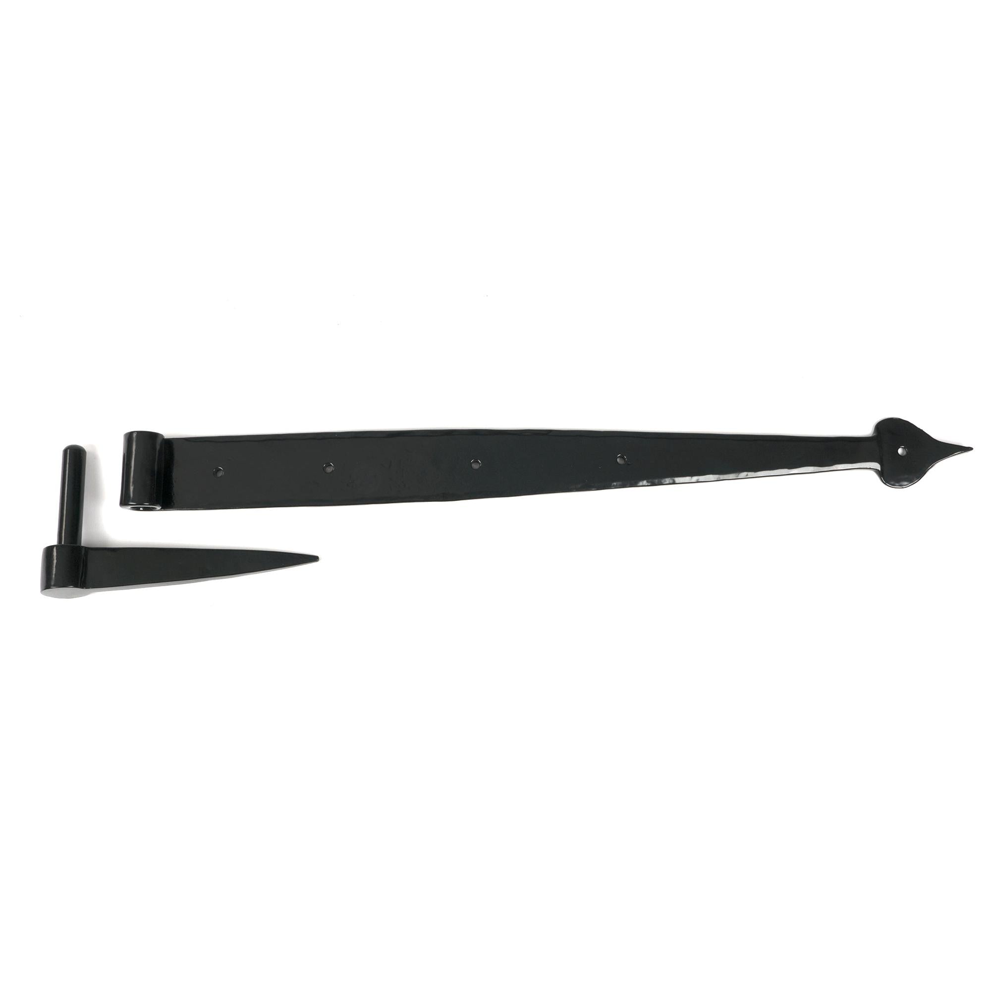 Black 24" Band & Spike Hinge (Pair) | From The Anvil - Hook & Band Hinges - From The Anvil - Yester Home