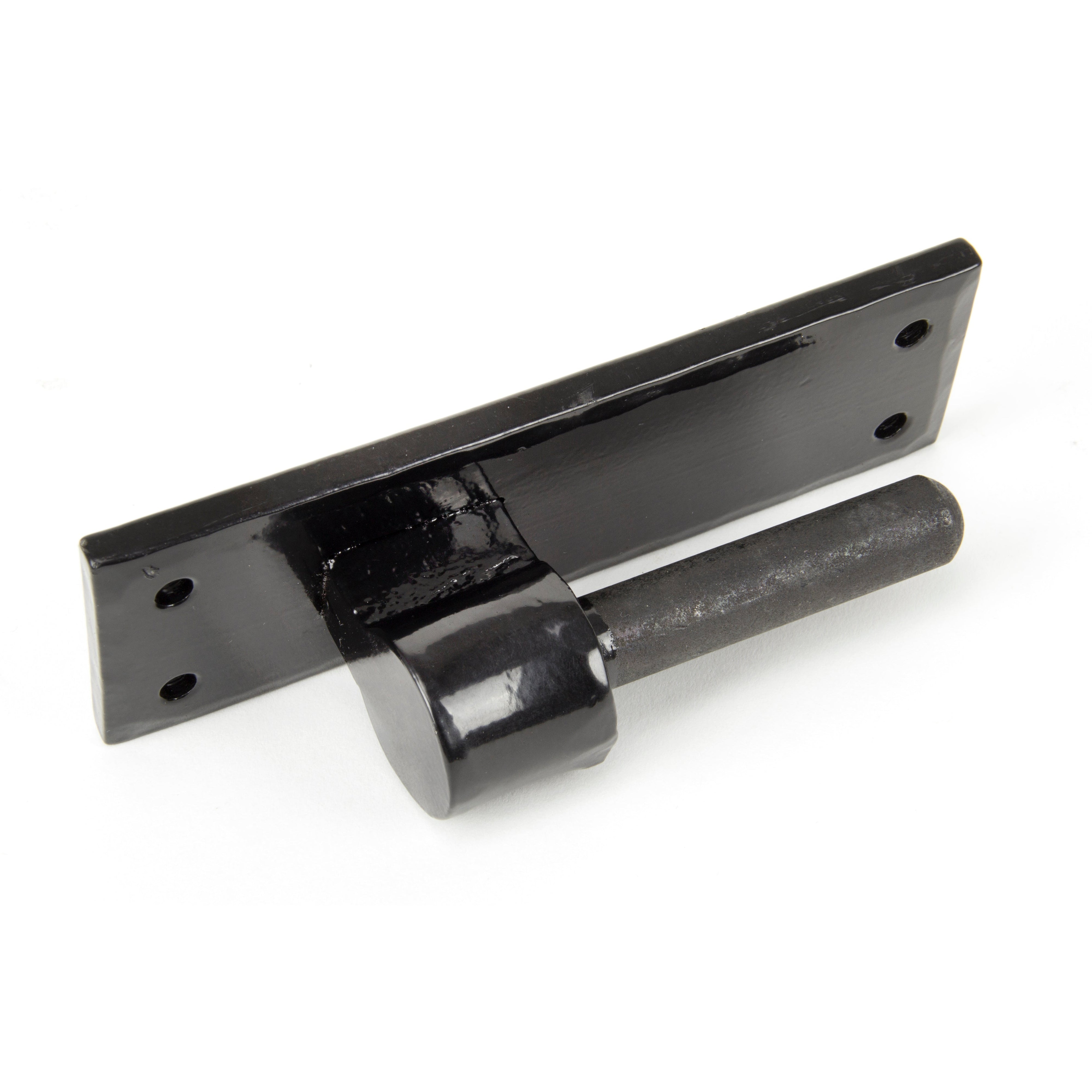 Black 24" Hook & Band Hinge - Cranked (pair) | From The Anvil-Hook & Band Hinges-Yester Home