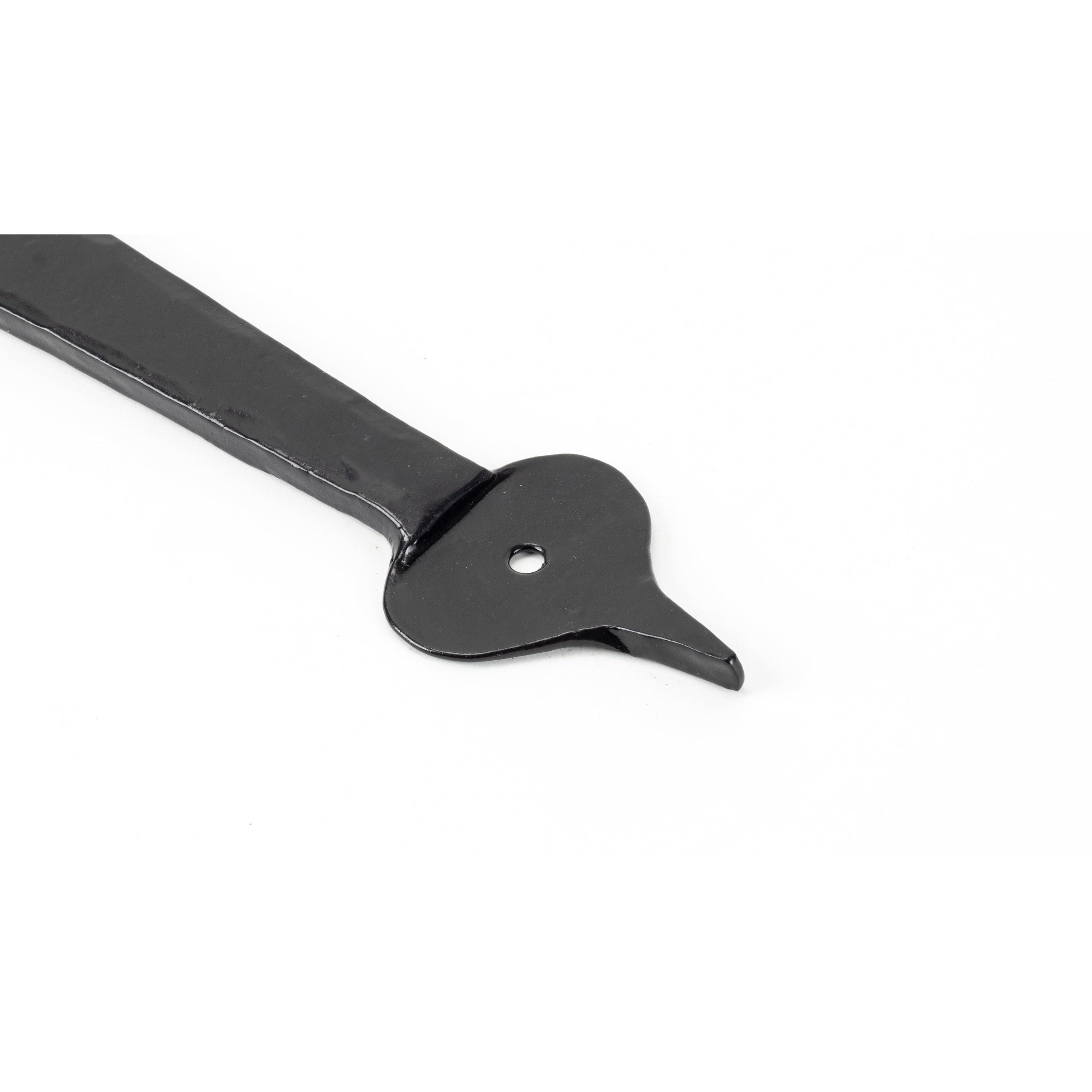 Black 24" Hook & Band Hinge (pair) | From The Anvil-Hook & Band Hinges-Yester Home