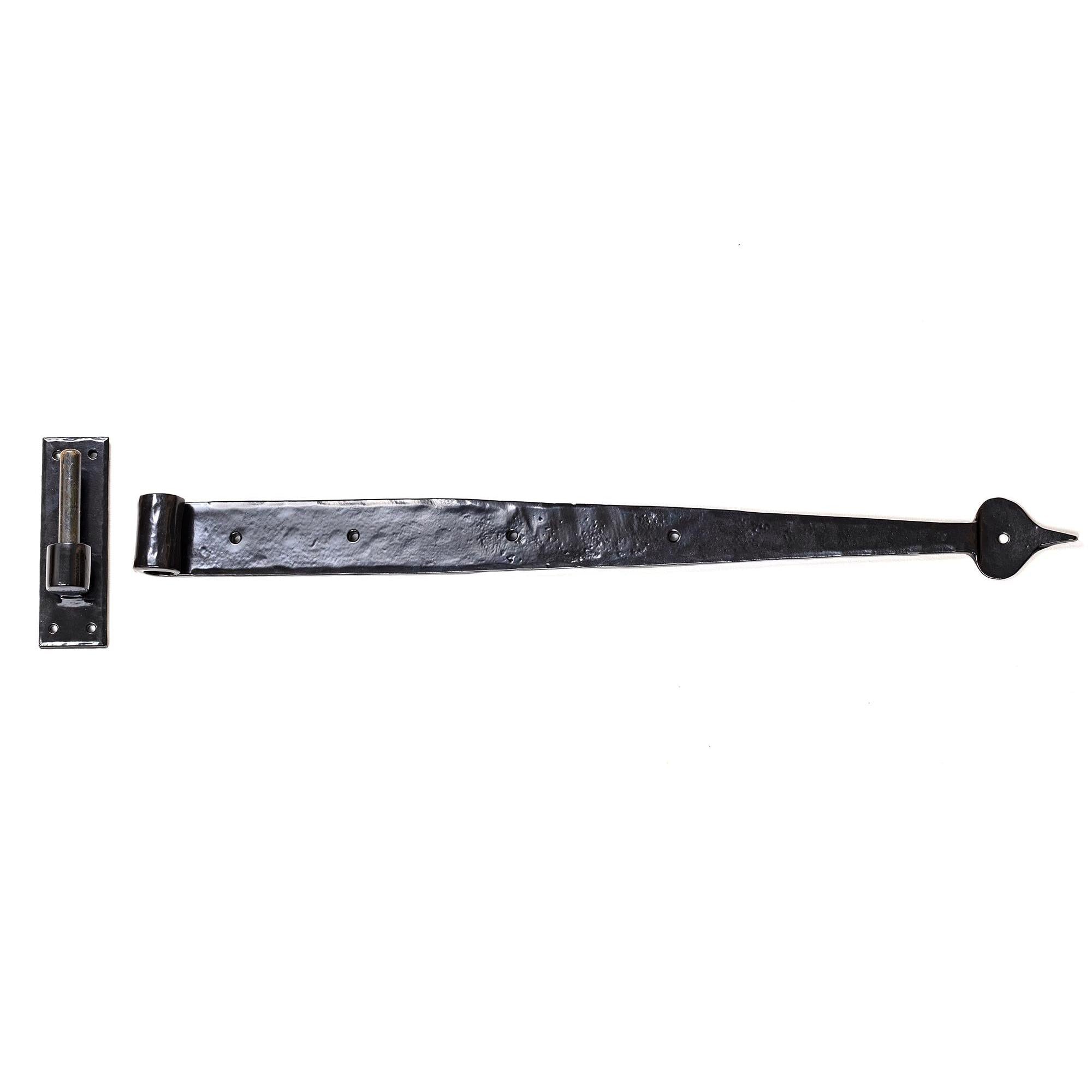 Black 24" Hook & Band Hinge (pair) | From The Anvil - Hook & Band Hinges - From The Anvil - Yester Home