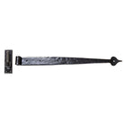 Black 24" Hook & Band Hinge (pair) | From The Anvil-Hook & Band Hinges-Yester Home