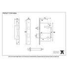 Black 3" 5 Lever Heavy Duty Sash Lock KA | From The Anvil-Sash Locks-Yester Home
