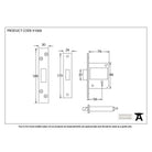 Black 3" BS 5 Lever Deadlock KA | From The Anvil-Deadlocks & Deadbolts-Yester Home