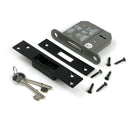 Black 3" BS 5 Lever Deadlock KA | From The Anvil - Deadlocks & Deadbolts - From The Anvil - Yester Home