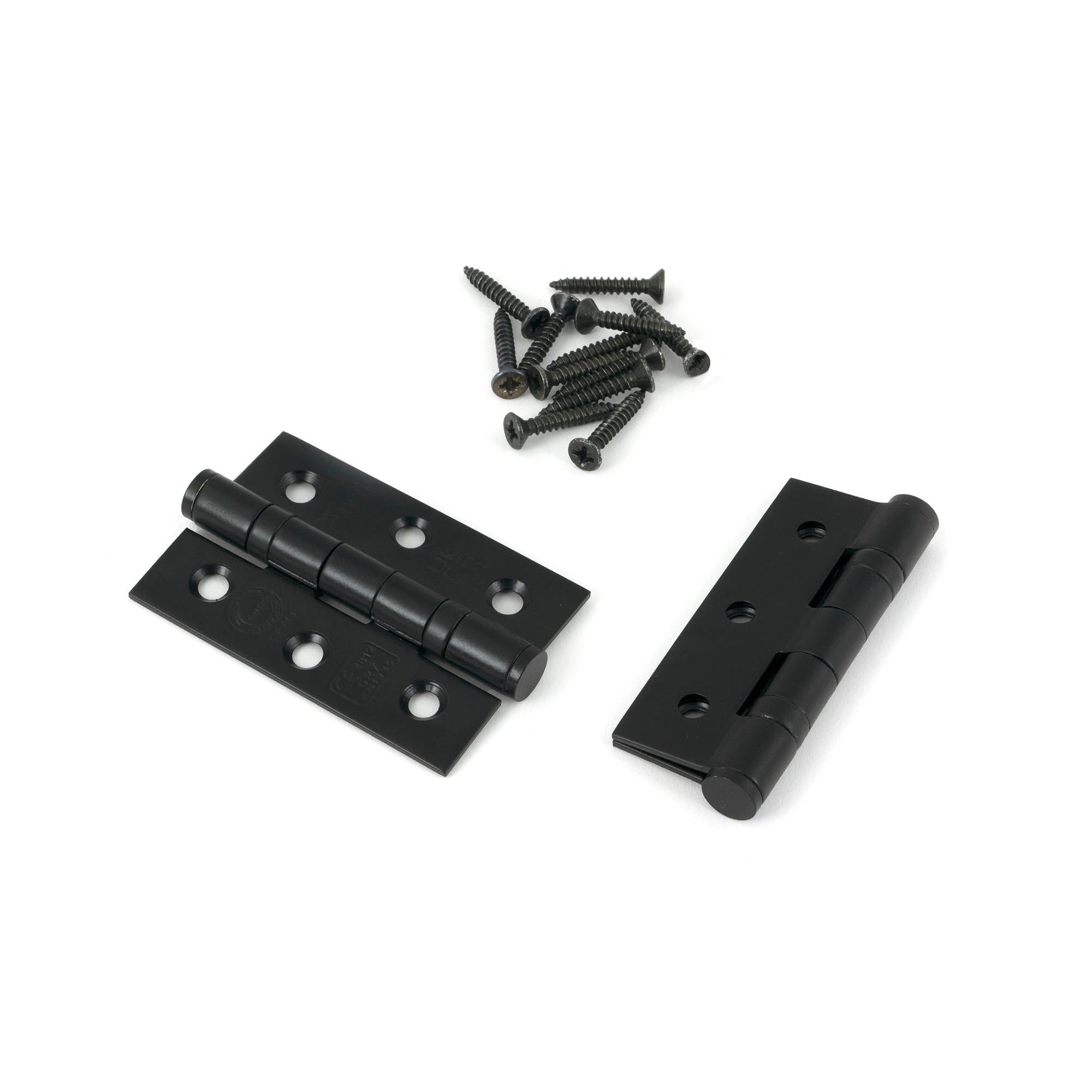 Black 3" Ball Bearing Butt Hinge (Pair) ss | From The Anvil - Butt Hinges - From The Anvil - Yester Home