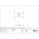 Black 3" Butterfly Hinge (pair) | From The Anvil - Butterfly Hinges - From The Anvil - Yester Home