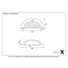 Black 3" Flower Drawer Pull | From The Anvil-Drawer Pulls-Yester Home