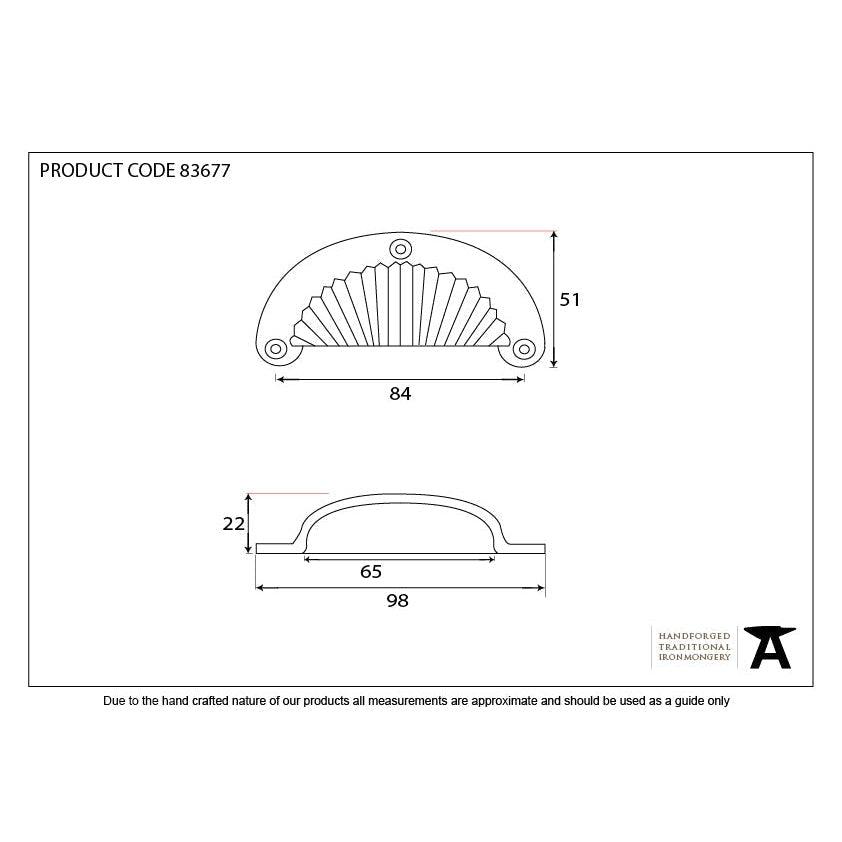 Black 3" Flower Drawer Pull | From The Anvil-Drawer Pulls-Yester Home