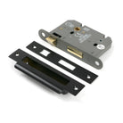 Black 3" Heavy Duty Bathroom Mortice Lock | From The Anvil - Bathroom Locks - From The Anvil - Yester Home