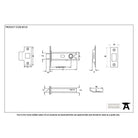 Black 3" Heavy Duty Latch | From The Anvil-Latches-Yester Home