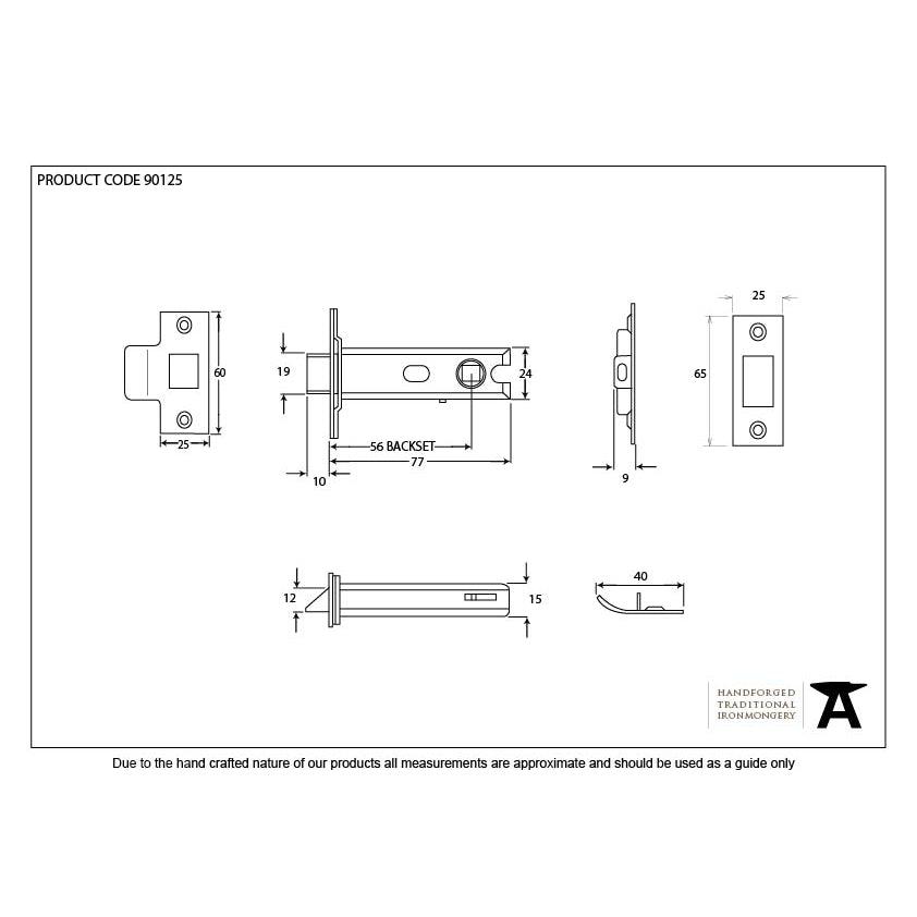 Black 3" Heavy Duty Latch | From The Anvil-Latches-Yester Home