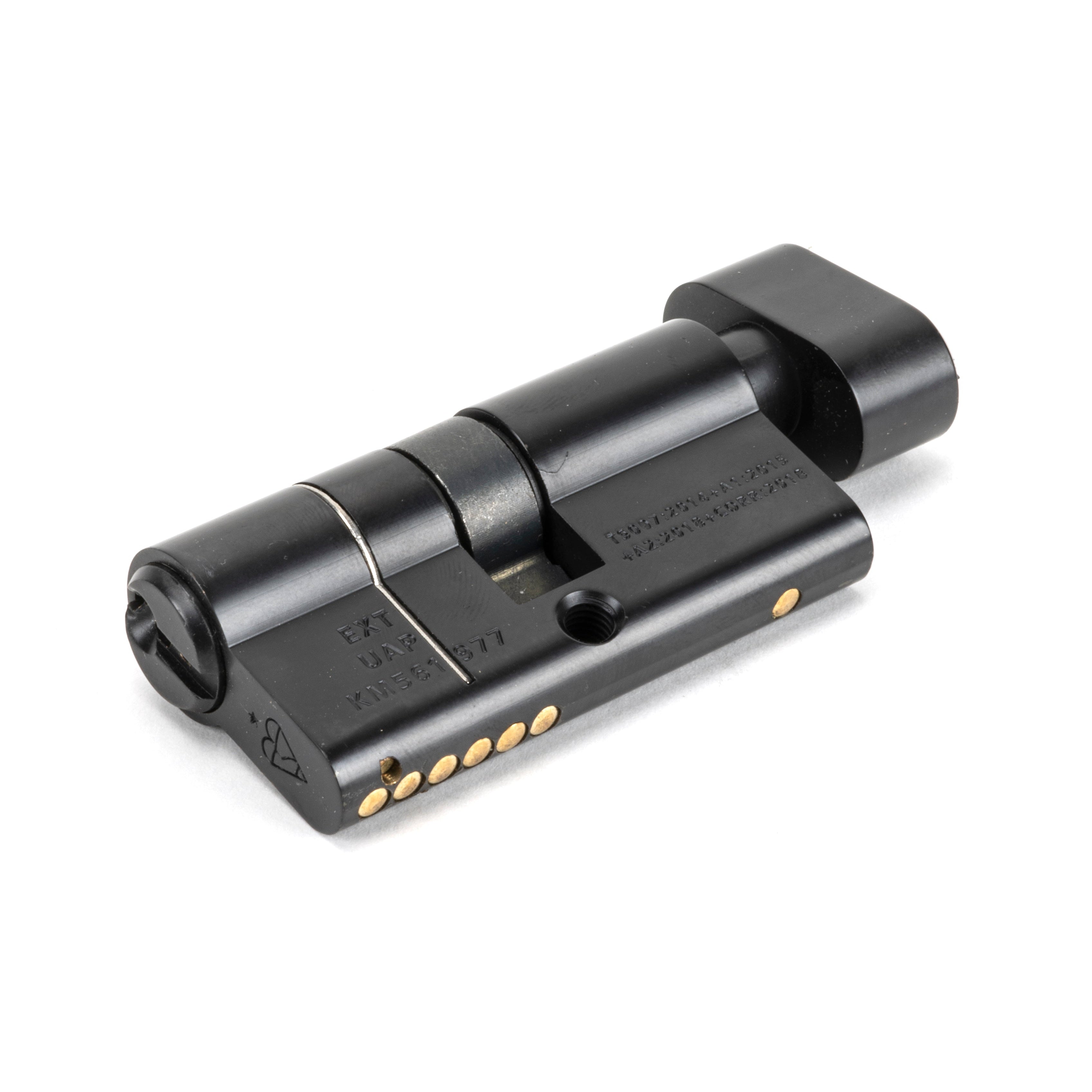 Black 30/30 6pin Euro Cylinder/Thumbturn KA | From The Anvil-Euro Cylinders-Yester Home