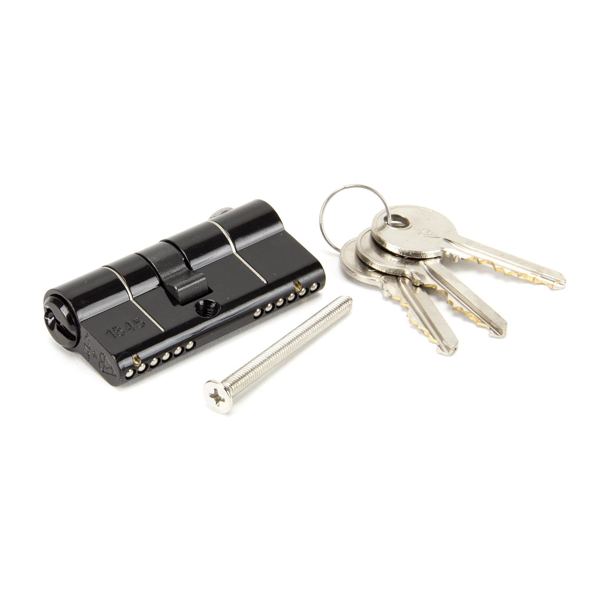Black 30/35 6pin Euro Cylinder | From The Anvil - Euro Cylinders - From The Anvil - Yester Home