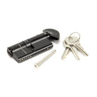 Black 30/35T 6pin Euro Cylinder/Thumbturn | From The Anvil-Euro Cylinders-Yester Home