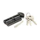 Black 30T/35 6pin Euro Cylinder/Thumbturn | From The Anvil-Euro Cylinders-Yester Home