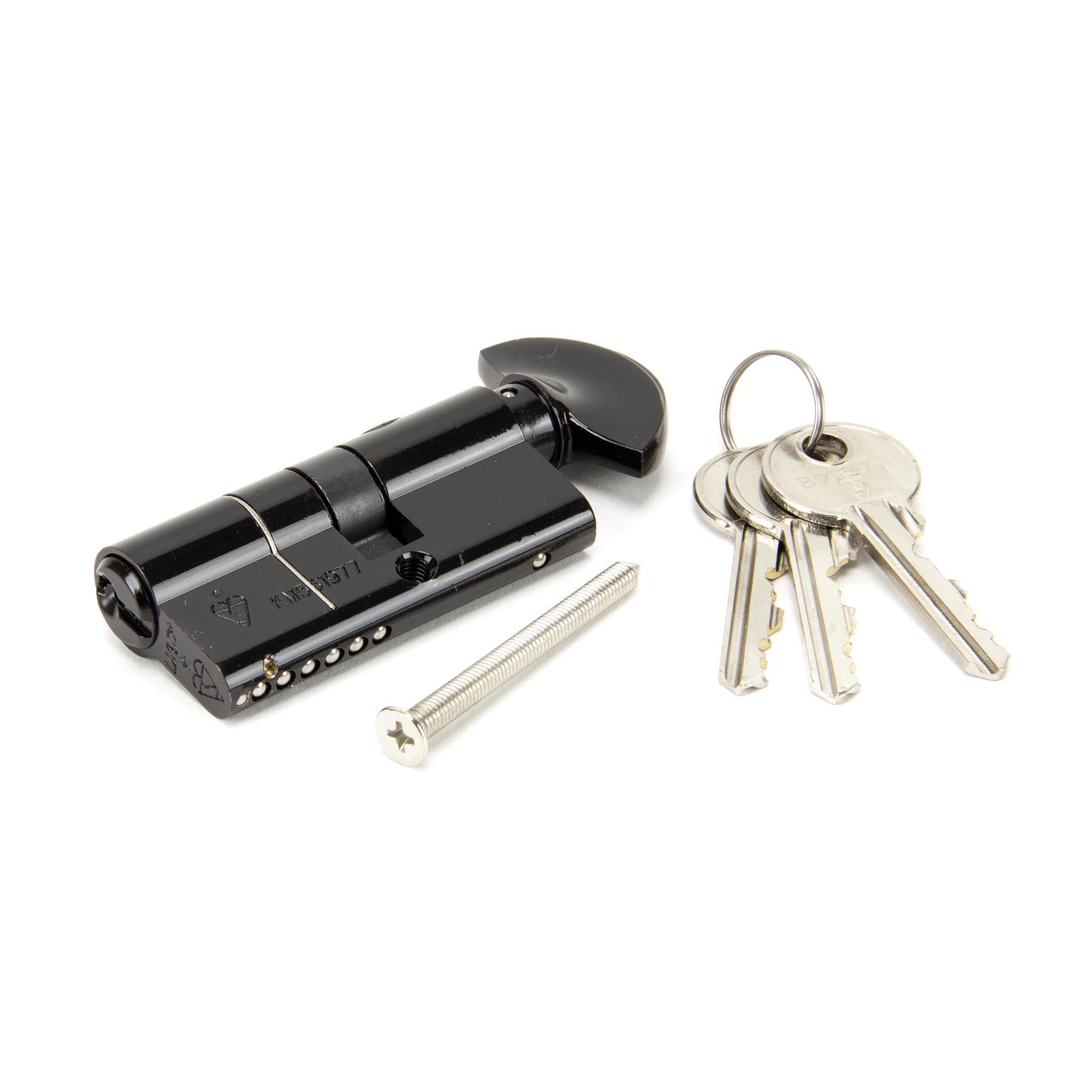 Black 30T/35 6pin Euro Cylinder/Thumbturn | From The Anvil - Euro Cylinders - From The Anvil - Yester Home