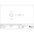 Black 30mm Ø Small Flush Pull | From The Anvil - Pocket Door Hardware - From The Anvil - Yester Home