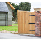 Black 35" Hook & Band Hinge - Cranked (pair) | From The Anvil-Hook & Band Hinges-Yester Home
