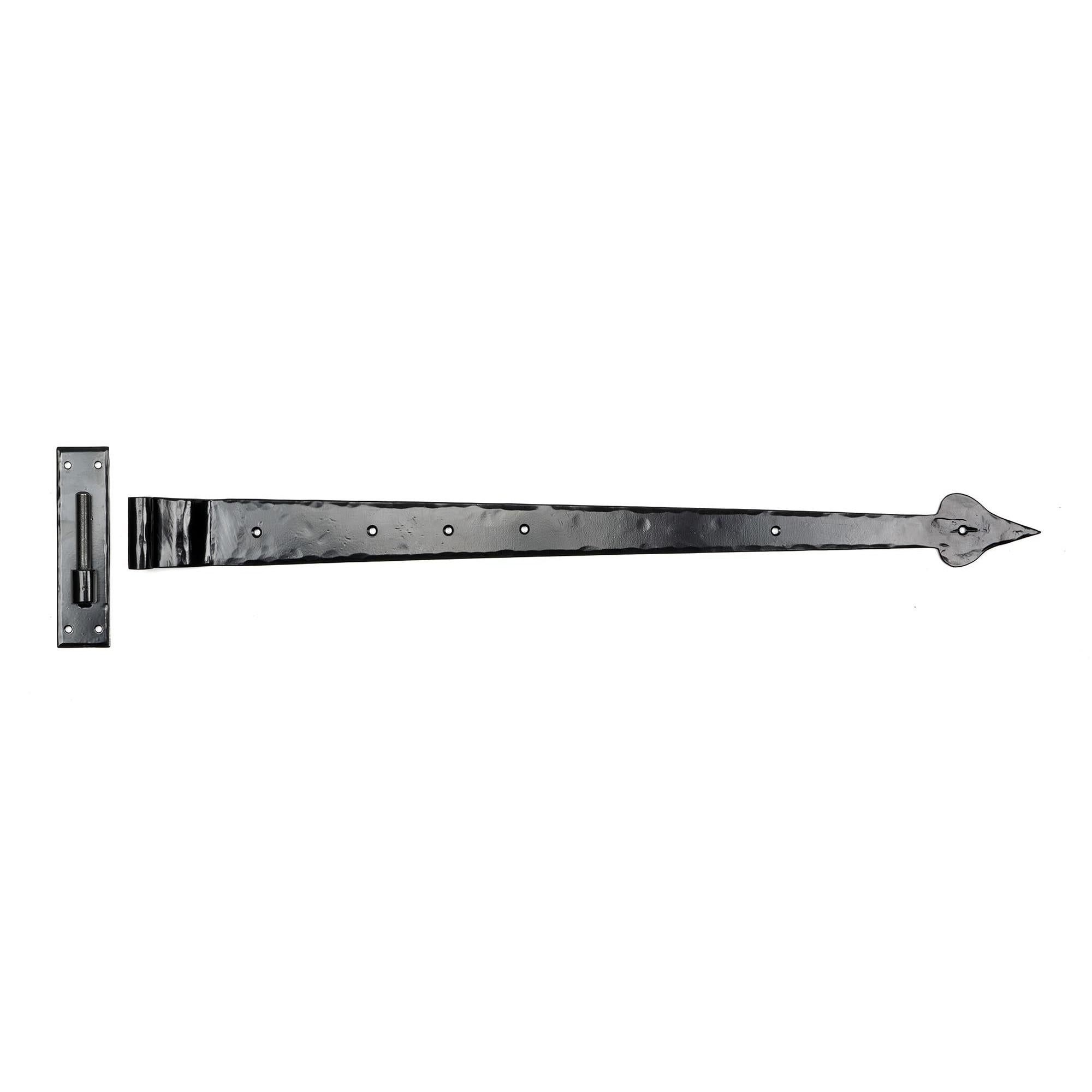 Black 35" Hook & Band Hinge - Cranked (pair) | From The Anvil - Hook & Band Hinges - From The Anvil - Yester Home