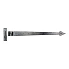 Black 35" Hook & Band Hinge - Cranked (pair) | From The Anvil-Hook & Band Hinges-Yester Home