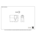 Black 35/10 6pin Single Cylinder | From The Anvil-Euro Cylinders-Yester Home