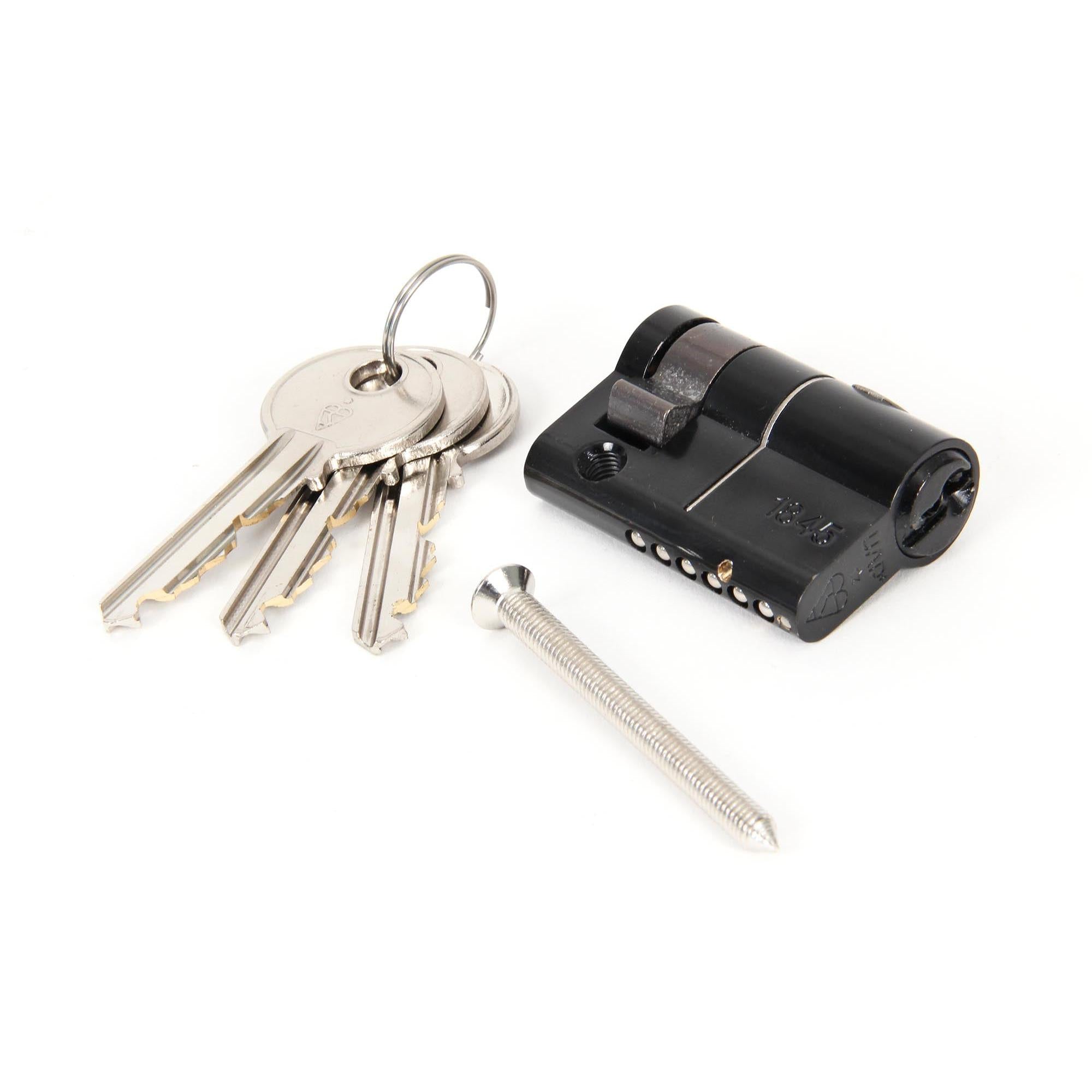 Black 35/10 6pin Single Cylinder | From The Anvil - Euro Cylinders - From The Anvil - Yester Home
