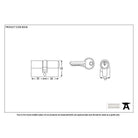 Black 35/35 6pin Euro Cylinder KA | From The Anvil-Euro Cylinders-Yester Home