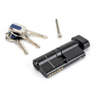Black 35/35 6pin Euro Cylinder/Thumbturn KA | From The Anvil-Euro Cylinders-Yester Home