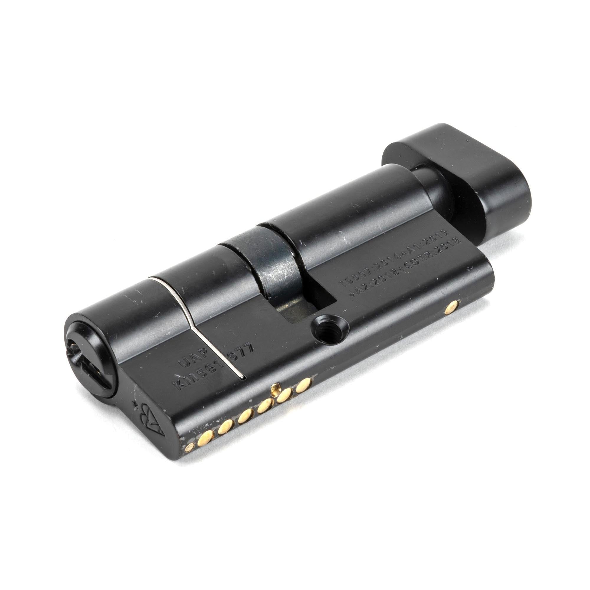 Black 35/35 6pin Euro Cylinder/Thumbturn KA | From The Anvil - Euro Cylinders - From The Anvil - Yester Home