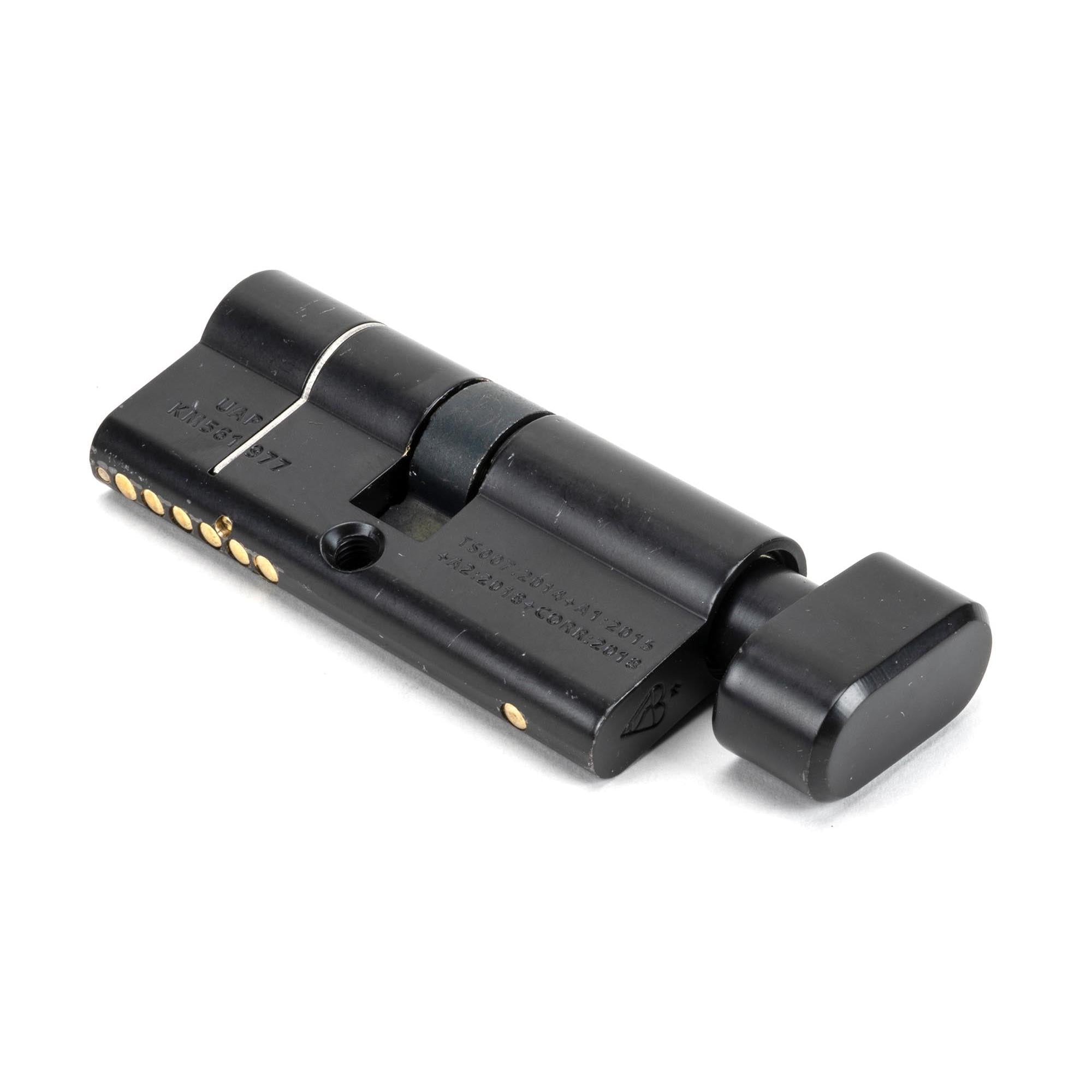 Black 35/35 6pin Euro Cylinder/Thumbturn KA | From The Anvil - Euro Cylinders - From The Anvil - Yester Home
