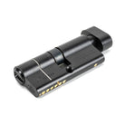 Black 35/35 6pin Euro Cylinder/Thumbturn KA | From The Anvil-Euro Cylinders-Yester Home