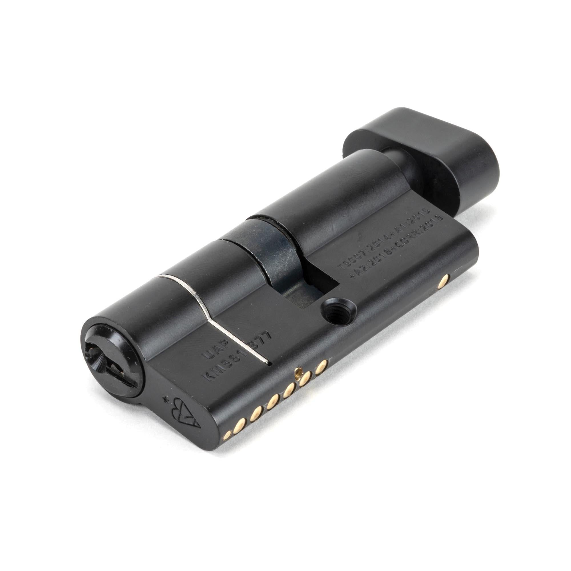 Black 35/35 6pin Euro Cylinder/Thumbturn KD | From The Anvil - Euro Cylinders - From The Anvil - Yester Home