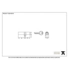 Black 35/45 6pin Euro Cylinder | From The Anvil-Euro Cylinders-Yester Home
