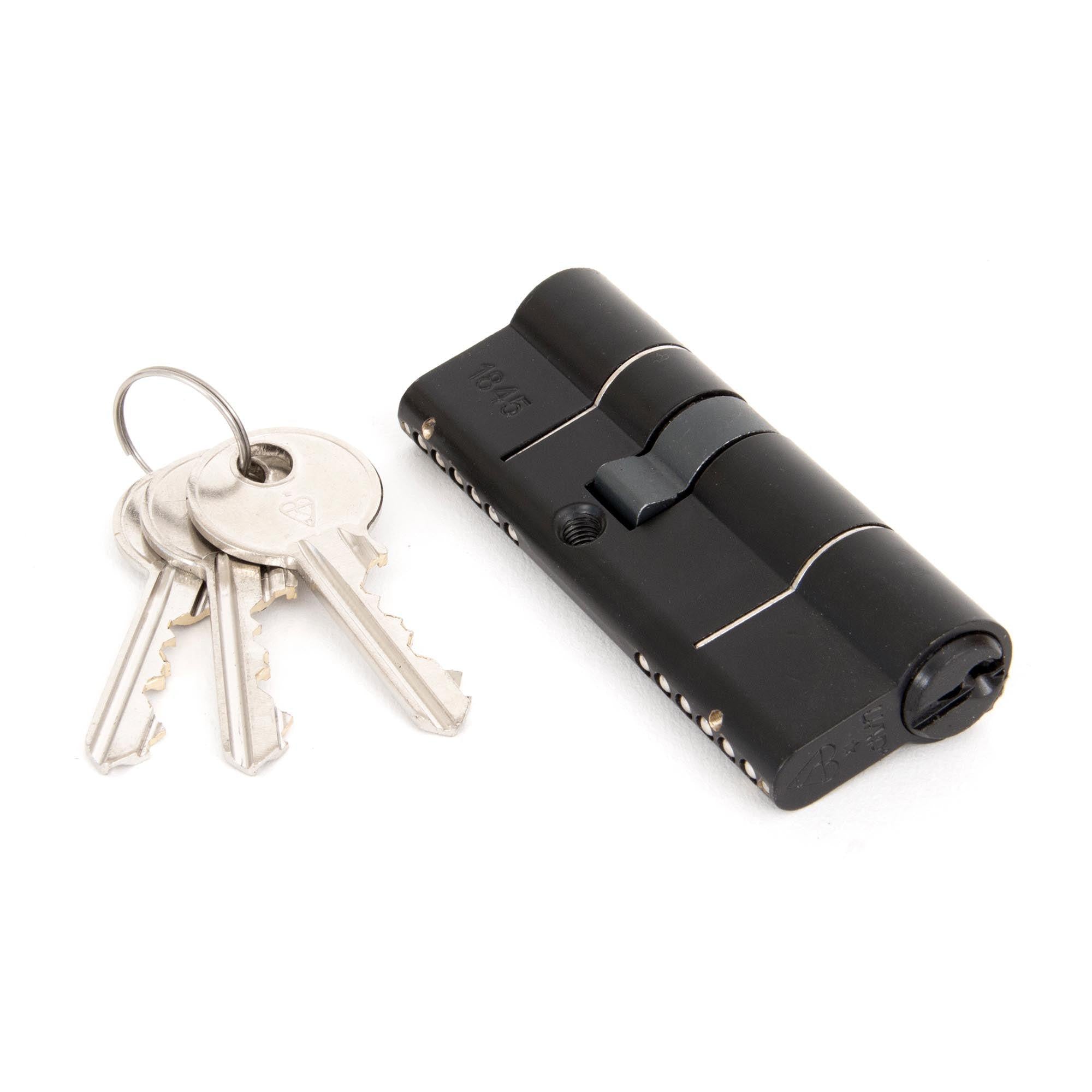 Black 35/45 6pin Euro Cylinder | From The Anvil - Euro Cylinders - From The Anvil - Yester Home