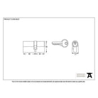 Black 35/45 6pin Euro Cylinder KA | From The Anvil-Euro Cylinders-Yester Home