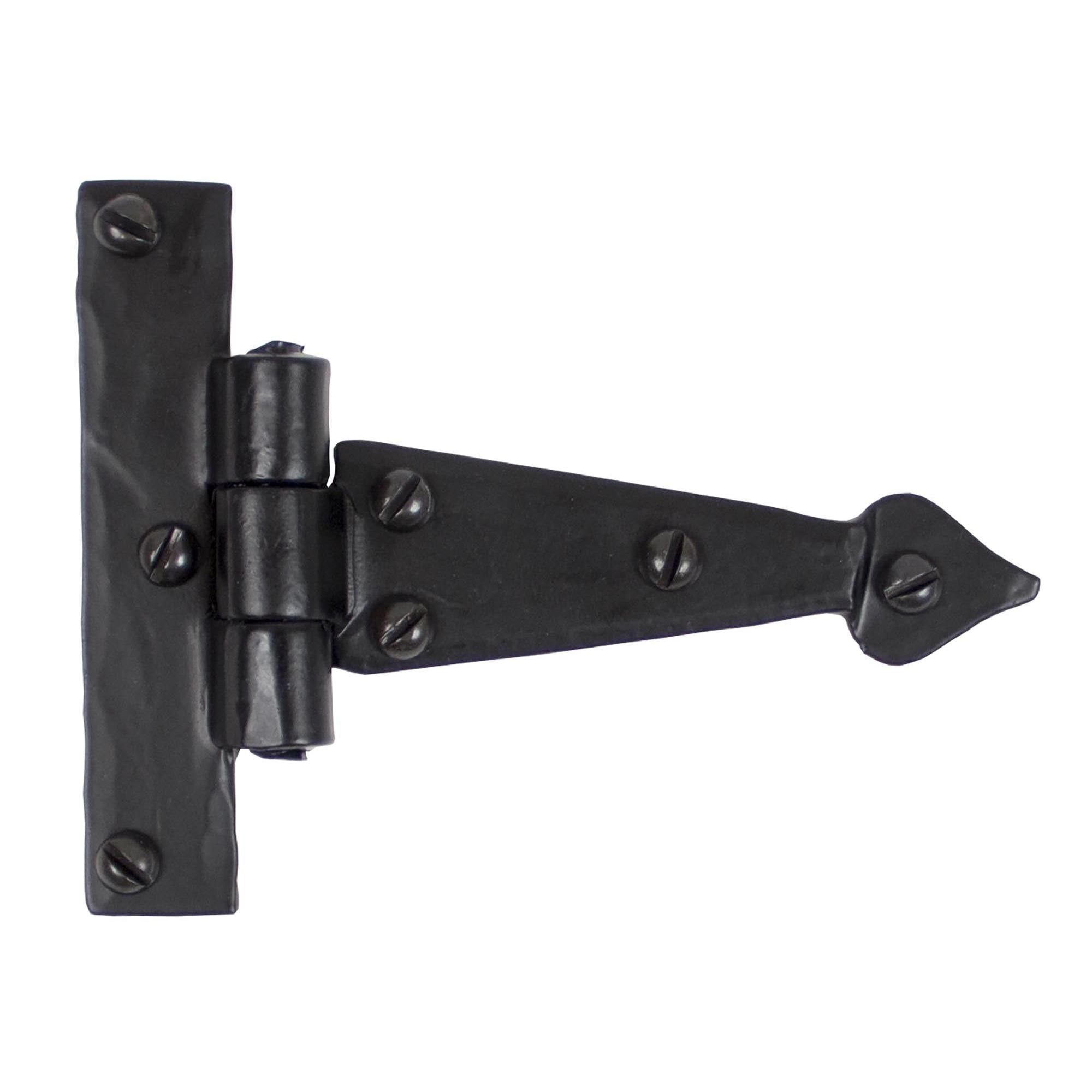 Black 4" Arrow Head T Hinge (pair) | From The Anvil - T Hinges - From The Anvil - Yester Home