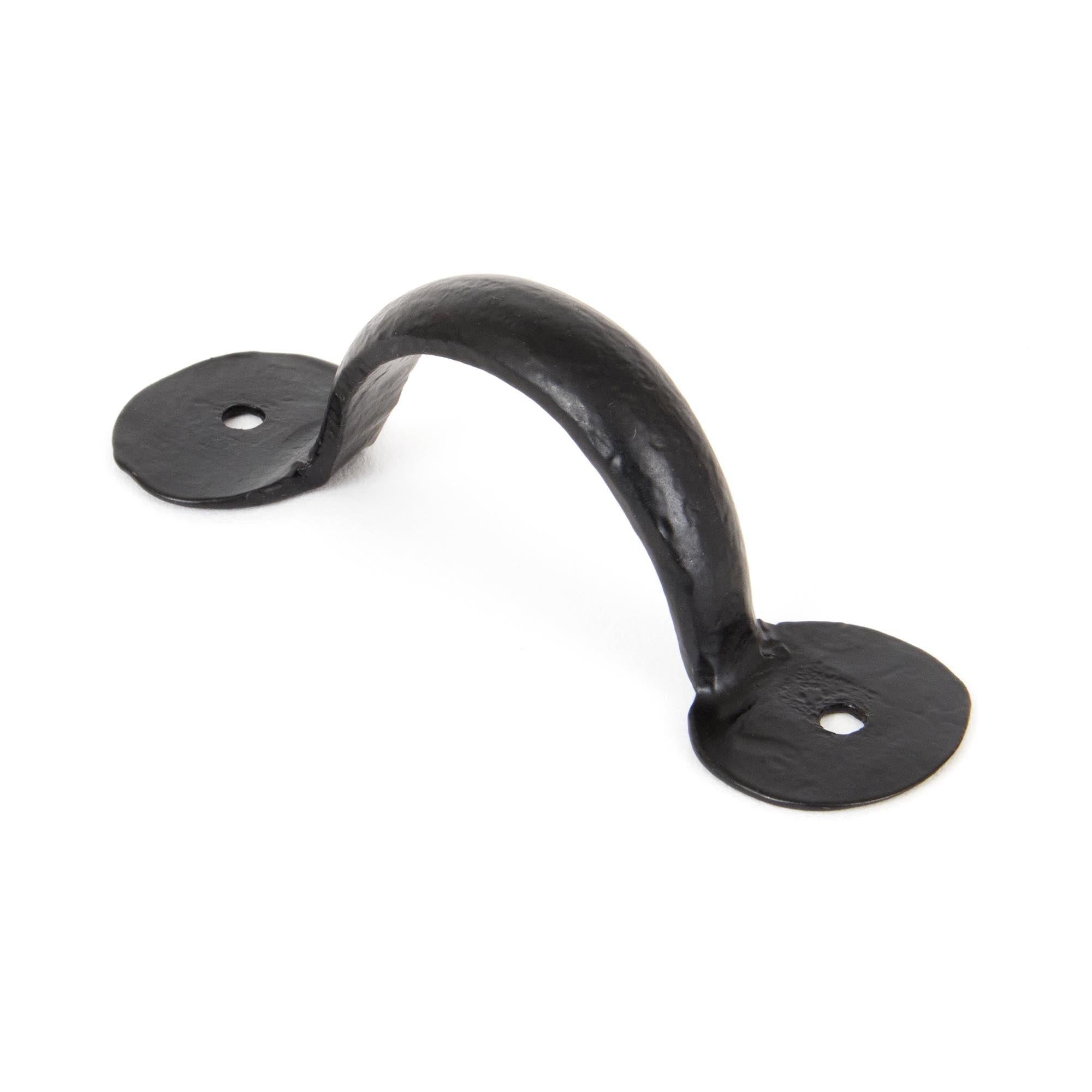 Black 4" Bean D Handle | From The Anvil - D Handles - From The Anvil - Yester Home