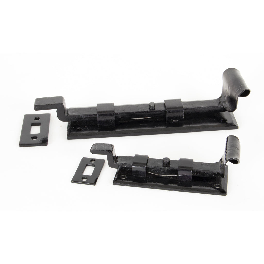 Black 4" Cranked Door Bolt | From The Anvil-Bolts-Yester Home