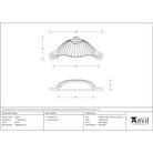 Black 4" Flower Drawer Pull | From The Anvil-Drawer Pulls-Yester Home