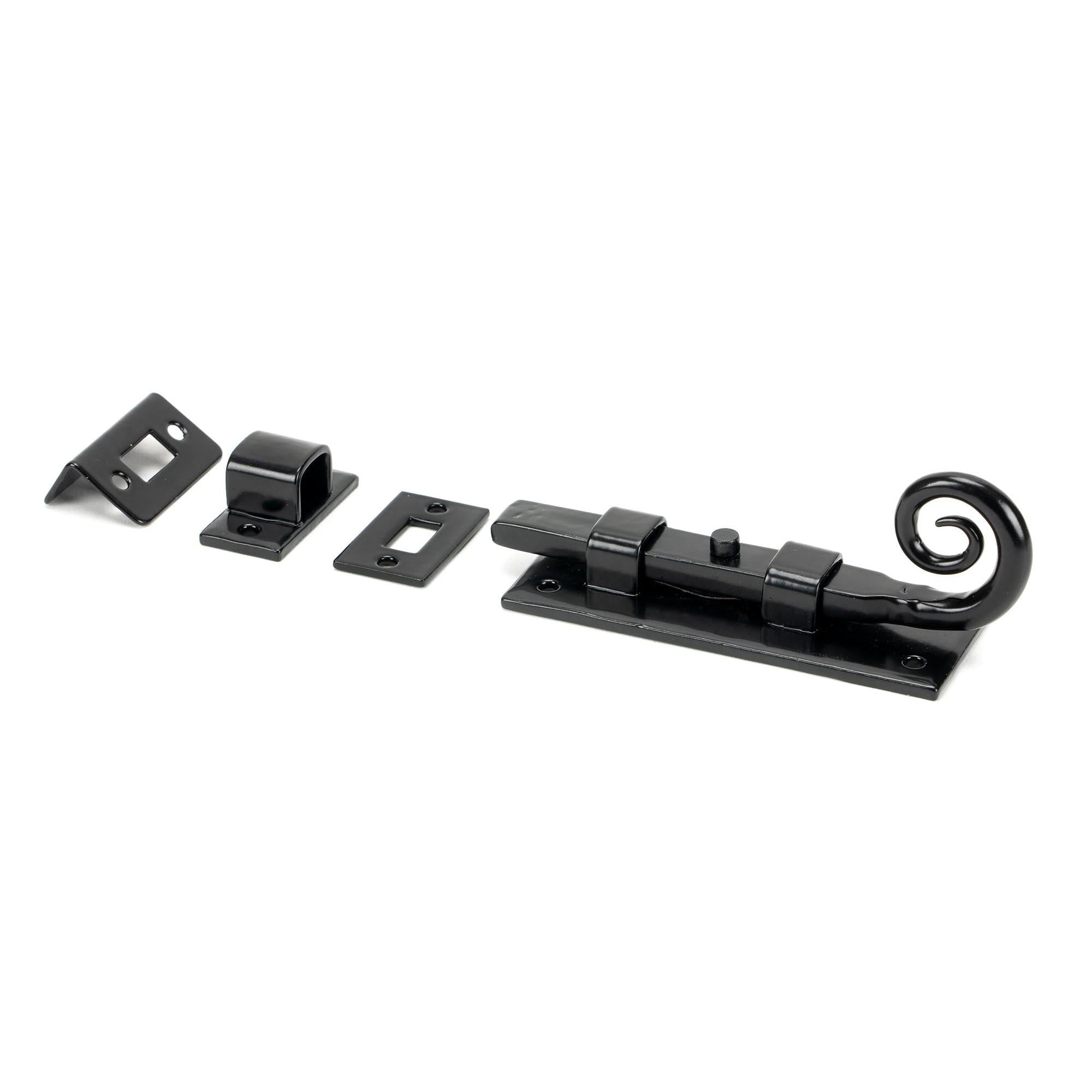 Black 4" Monkeytail Universal Bolt | From The Anvil - Bolts - From The Anvil - Yester Home