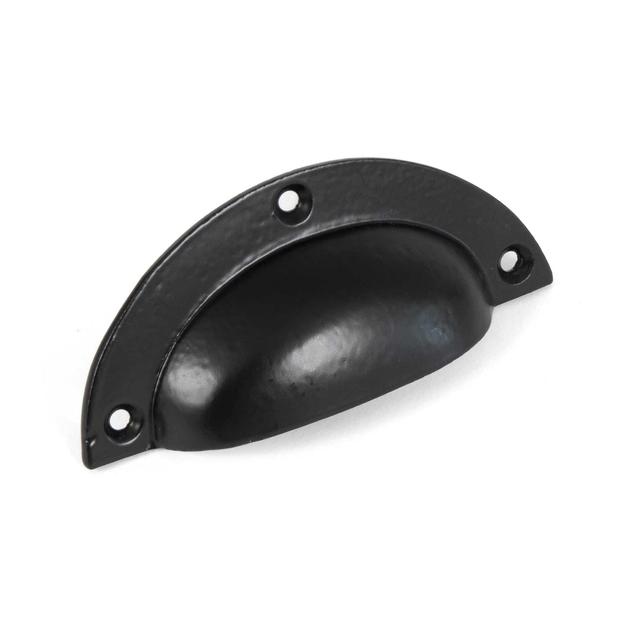 Black 4" Plain Drawer Pull | From The Anvil - Drawer Pulls - From The Anvil - Yester Home