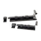 Black 4" Straight Door Bolt | From The Anvil-Bolts-Yester Home