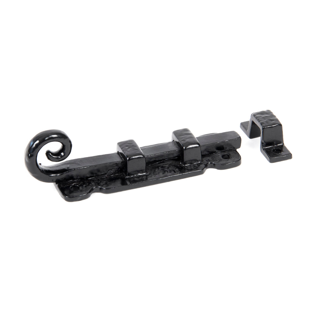 Black 4" Straight Monkeytail Bolt | From The Anvil-Bolts-Yester Home